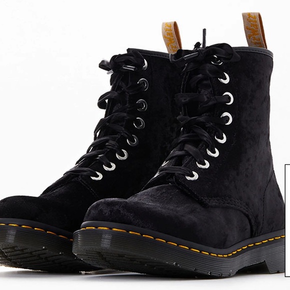 Doc Marten crushed velvet 1460 Pascal Boots - Picture 3 of 4